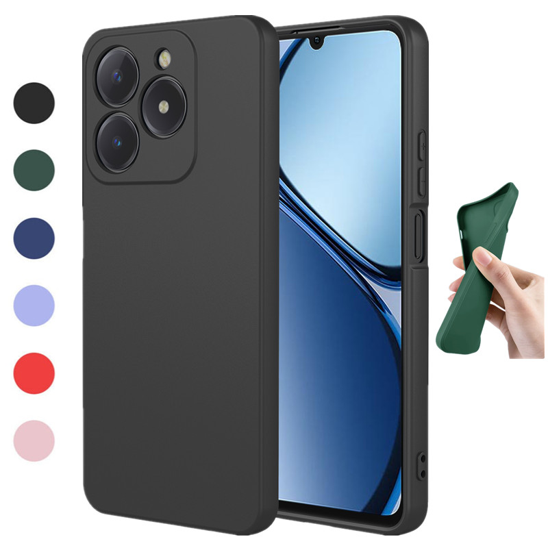 Realme C67 - Custodia flessibile in silicone liquido per