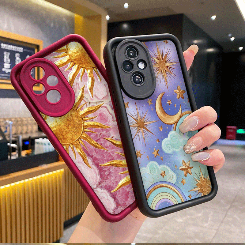 Huawei Mate 60 - Cover Morbida Vintage con Stampa Cielo