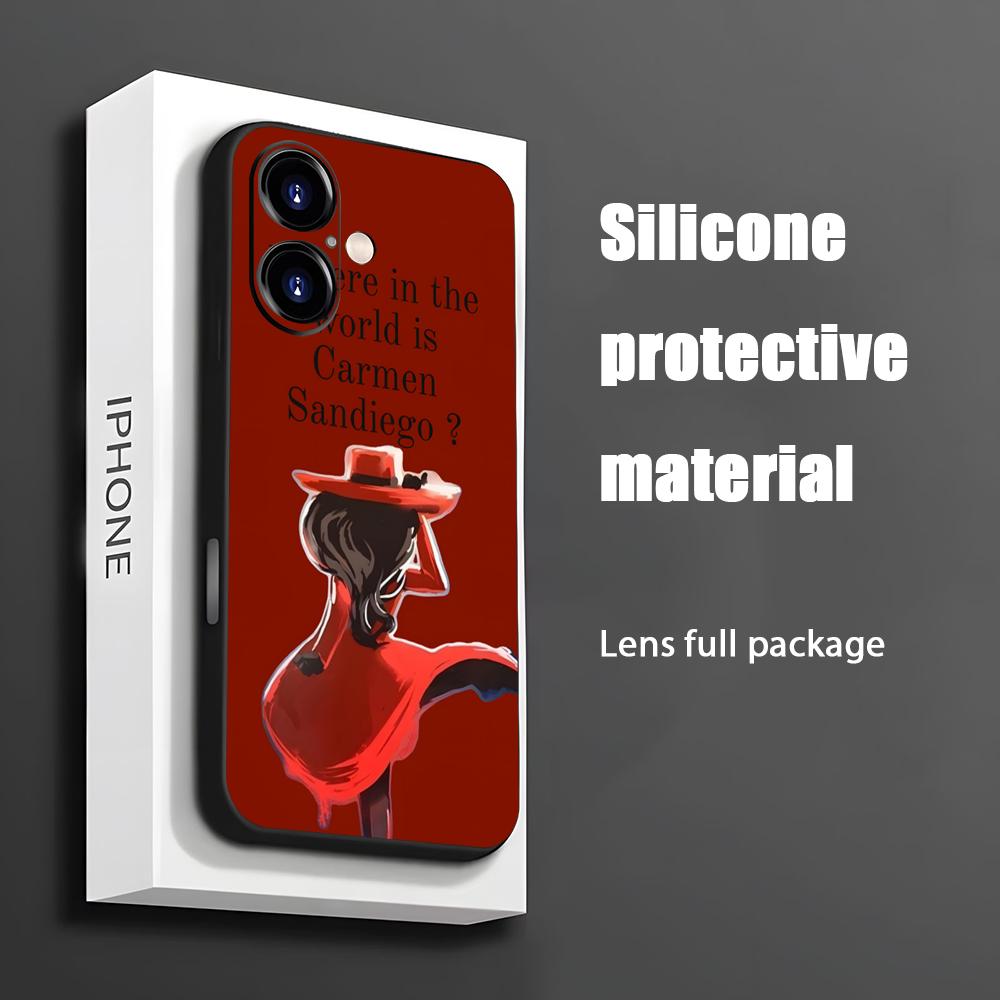 Apple Iphone 16 - Custodia per telefono Cartoon Carmen Sandiego