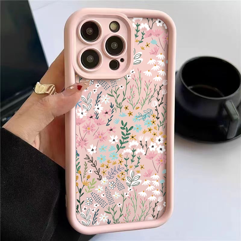 Xiaomi Redmi Note 14 - Custodia Rosa con Motivo Floreale in