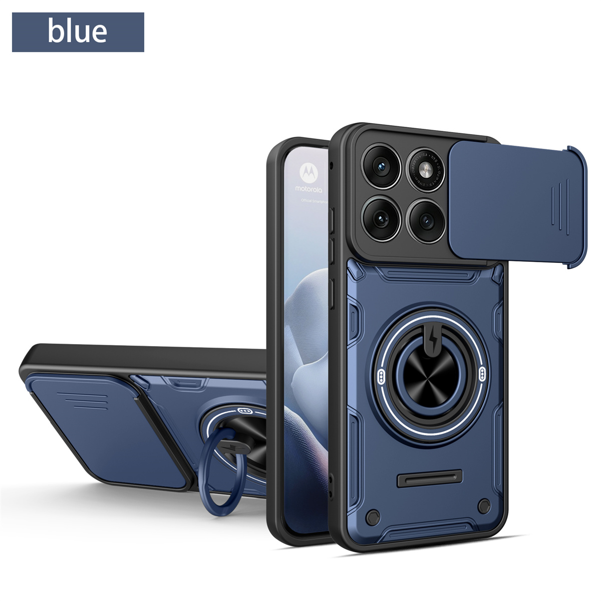 Camera Lens Protector - Custodia Ibrida con Anello Protettivo Scorrevole